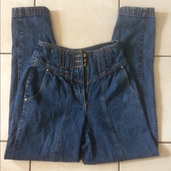 1990s Vintage High Waisted Mom Jeans Unionbay - Picture 1 of 5